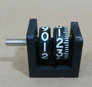 DURANT EATON 2-Y-31517-400 2-WHEEL ROTARY MECHANICAL COUNTER 0 TO 9 