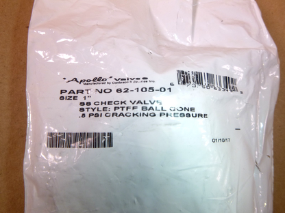 6210501 Apollo Valves 1" FNPT Stainless Steel Ball Cone Spring Check Valve 6 GPM | Industrial MRO Replacement Parts, Manufacturing Machine Parts &amp; Components, Heavy Equipment Parts Supplier