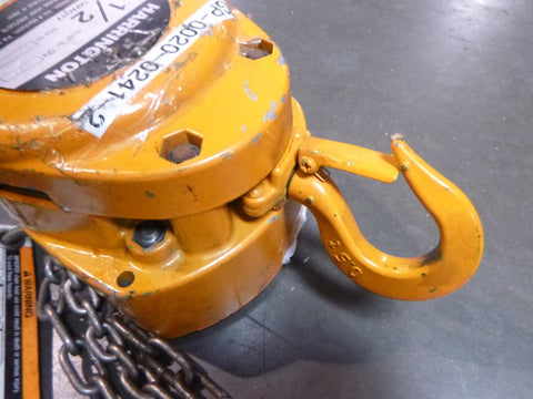 USED Harrington CF4 1/2 Ton w/ 14’ Chain Manual Hoist , CF4-931 | Industrial MRO Tools and Replacement Industrial Equipment Components