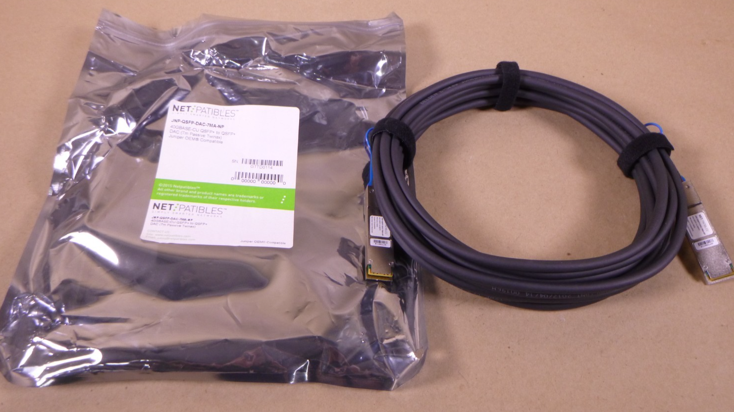 Replacement JNP-QSFP-DAC-7MA QSFP+ 40GBase Copper Cable 7-Meter Active | Electrical MRO Replacement Parts &amp; Components and Commercial Electrical Supplies Company