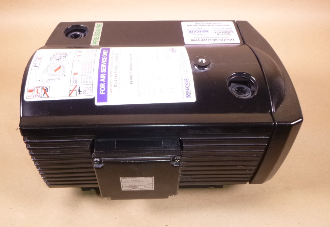 Becker DT4.16/0-06, 3-ph 0.70Kw, Carbon Vane Compressor, 1.2bar and 19m/h | Industrial MRO Replacement Parts, Manufacturing Machine Parts &amp; Components, Heavy Equipment Parts Supplier