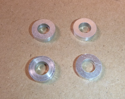 1/4" ID (0.265") x 1/2" OD x 0.135" Tall Aluminum Spacer Standoff Sleeve Collar (4 Pcs) | Industrial Replacement Nuts & Bolts Distributor and Machinery Screws & Fasteners Supply