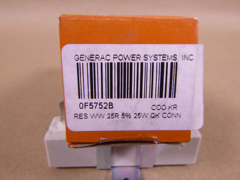 Generac 0F5752B 25R 25W Field Boost Resistor | Genuine MEP Generator Replacement Parts and Military Surplus Generator Parts