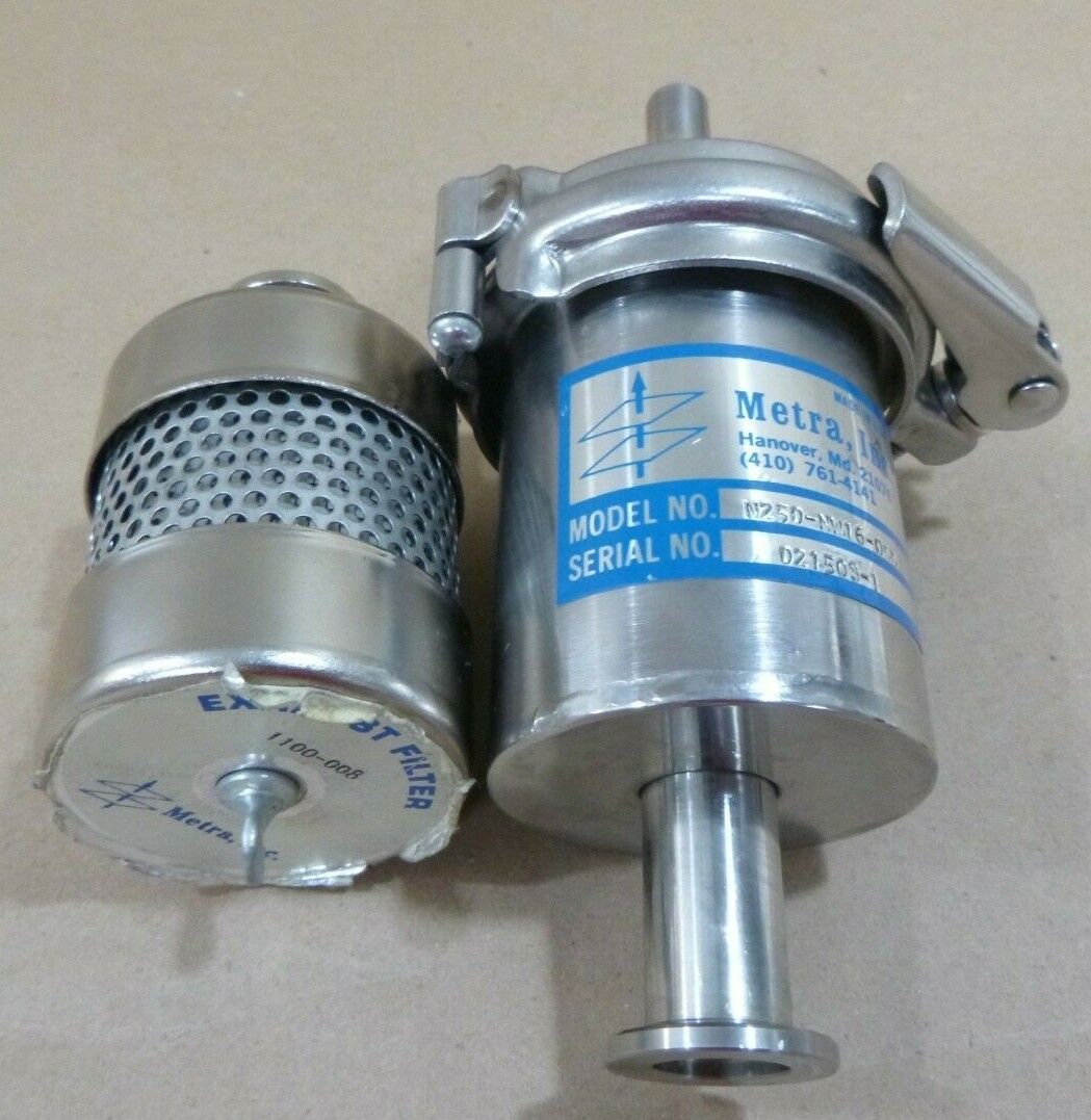METRA USA N250-NW16-050 VALVE &amp; 1100-008 EXHAUST FILTER FOR VACUUM PUMP | Industrial MRO Replacement Parts, Manufacturing Machine Parts &amp; Components, Heavy Equipment Parts Supplier