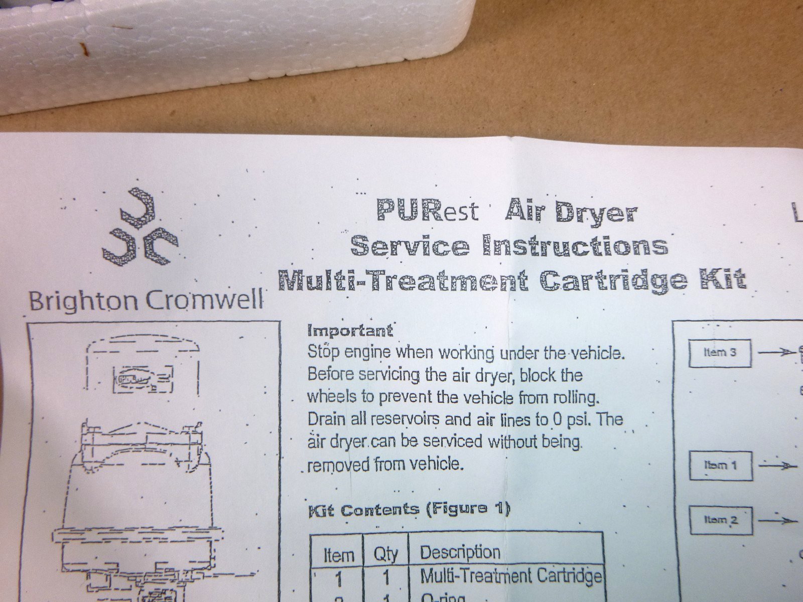 USGI FMTV PURest Air Dryer Cartridge Desiccant RN60Z, 10018499, 4440-01-542-3419 | Genuine FMTV Replacement Parts, LMTV Parts For Sale and Military Surplus Medium Tactical Vehicle Parts &amp; Components