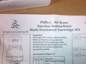 USGI FMTV PURest Air Dryer Cartridge Desiccant RN60Z, 10018499, 4440-01-542-3419 | Genuine FMTV Replacement Parts, LMTV Parts For Sale and Military Surplus Medium Tactical Vehicle Parts & Components