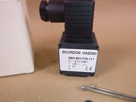 ZED 601/773.111 Bourdon Haenni 4-20Ma 0-6Bar Programmable Digital Indicator