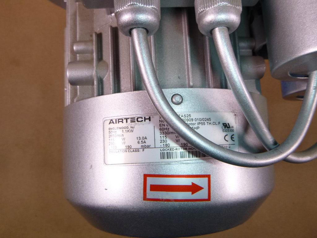 3BA1400-7AS25 Airtech Vacuum/Pressure Regenerative Blower 1 Ph. 105 CFM, 1.75 HP | Industrial Electric Motors, Pumps & Parts