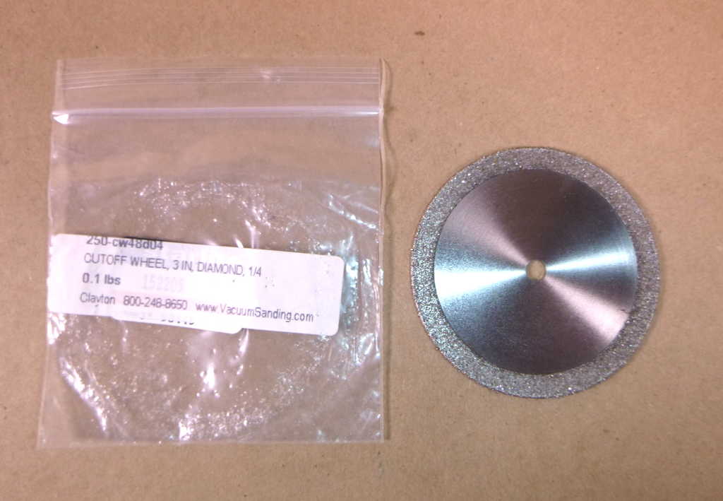 250-CW48D04 Clayton Cutoff Wheel Diamond 3in OD x 1/4in ID | Industrial MRO Tools and Replacement Industrial Equipment Components