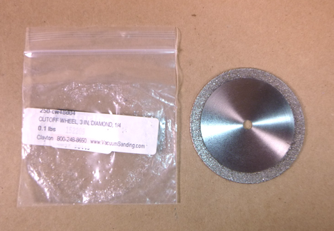 250-CW48D04 Clayton Cutoff Wheel Diamond 3in OD x 1/4in ID | Industrial MRO Tools and Replacement Industrial Equipment Components