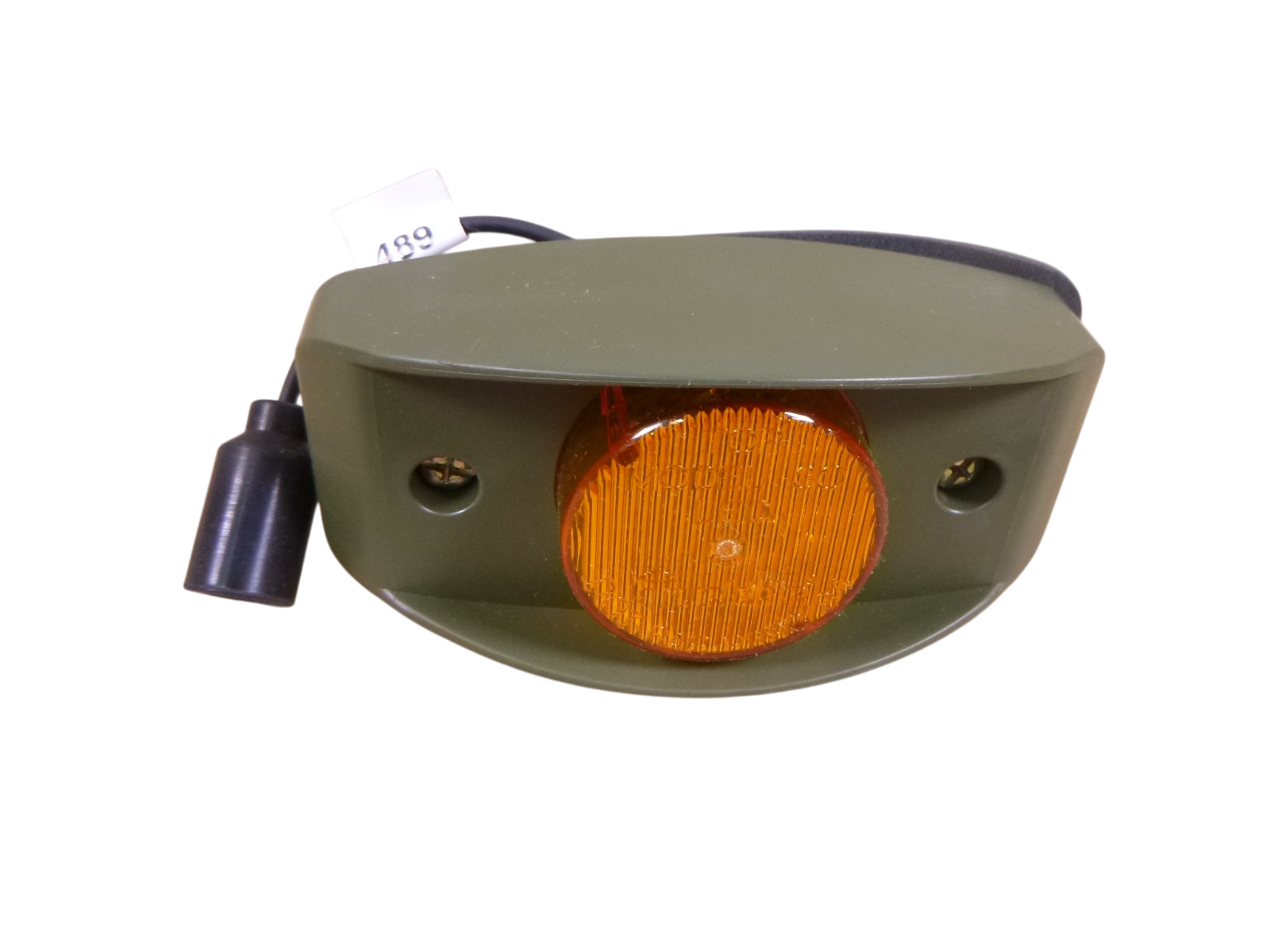 (2x) Truck-Lite 07196 LED Marker Light Amber Green 24V HMMWV FMTV Model 30