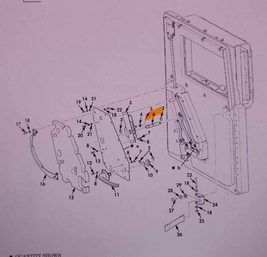 USGI M1151A1 Humvee Frag 5 Door Combat Latch Shoulderd Shaft 6031733, 6035170 | Genuine HMMWV Replacement Parts and Military Surplus Humvee Parts & Accessories