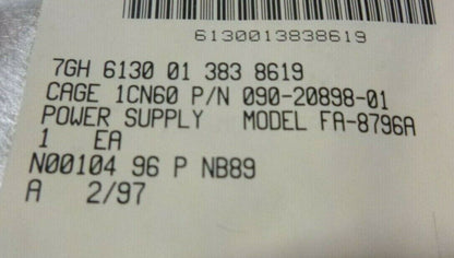 DYNAIR FA-8796A POWER SUPPLY NTCS-A DYNASTY FR-8700 FRAME , 6130-01-383-8619 | Electrical MRO Replacement Parts &amp; Components and Commercial Electrical Supplies Company