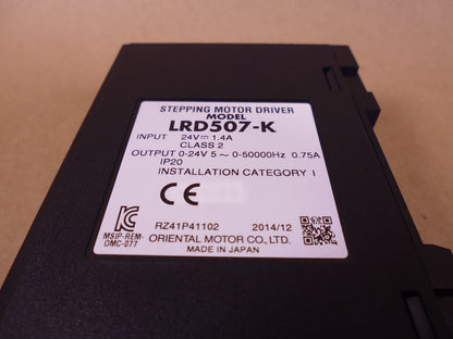 Oriental Motor LRD507-K DRLII Series Driver (Pulse Input) 24V 1.4A | Electrical MRO Replacement Parts &amp; Components and Commercial Electrical Supplies Company
