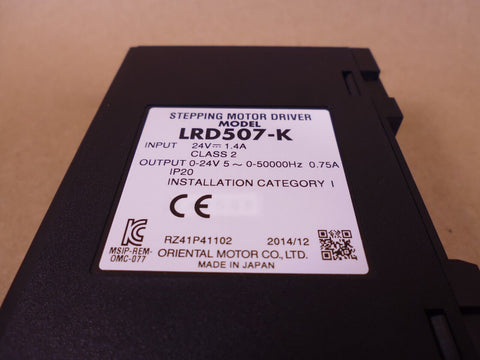 Oriental Motor LRD507-K DRLII Series Driver (Pulse Input) 24V 1.4A | Electrical MRO Replacement Parts & Components and Commercial Electrical Supplies Company