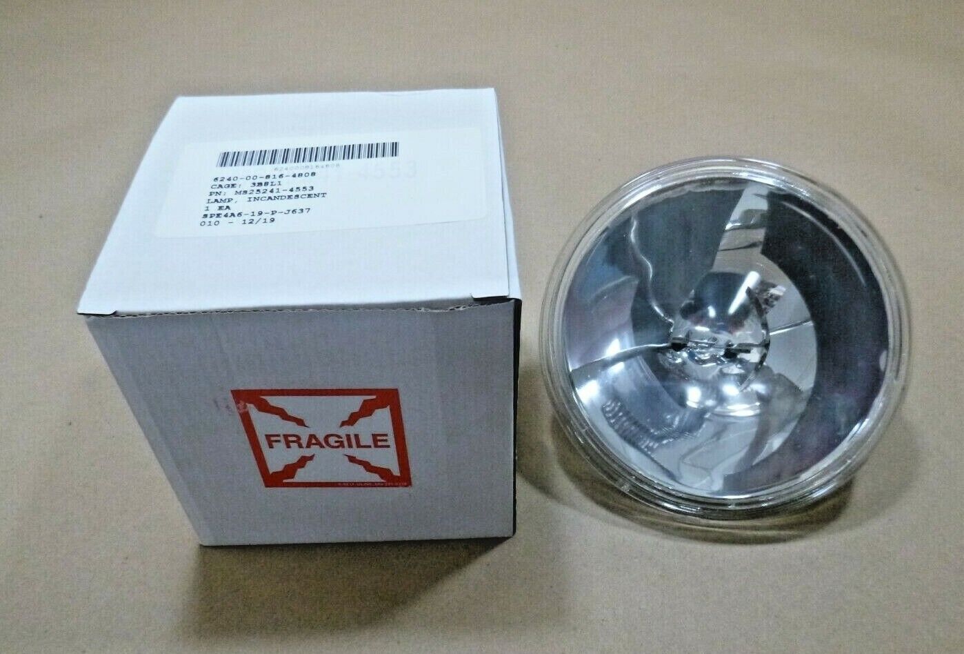 (5x) MS25241-4553 250w PAR46 28v Sealed Beam Aircraft Landing Light GE 4553 | Electrical MRO Replacement Parts &amp; Components and Commercial Electrical Supplies Company