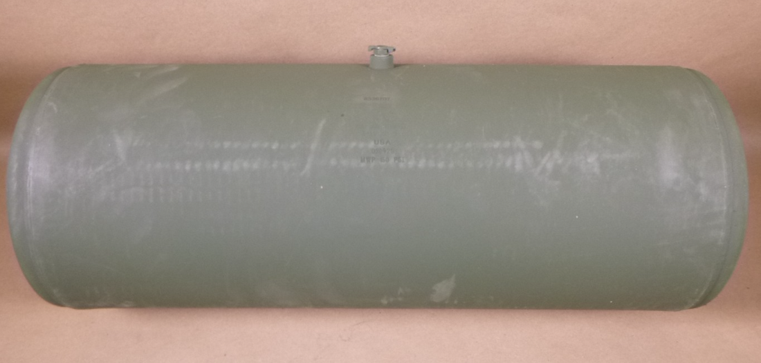 M172A1 25-Ton Semitrailer Air Reservior Pressure Tank 8336707 , 2530-01-054-4384 | Genuine M35 Military Truck Parts and M939 Cargo Truck Surplus Parts