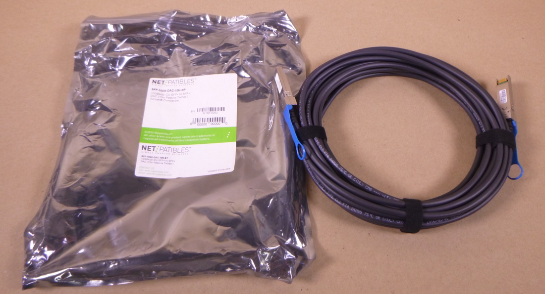 Compatible Juniper SFP-10GE-DAC-10M 10GBASE-CU SFP+ To SFP+ DAC (10m Passive) | Electrical MRO Replacement Parts &amp; Components and Commercial Electrical Supplies Company