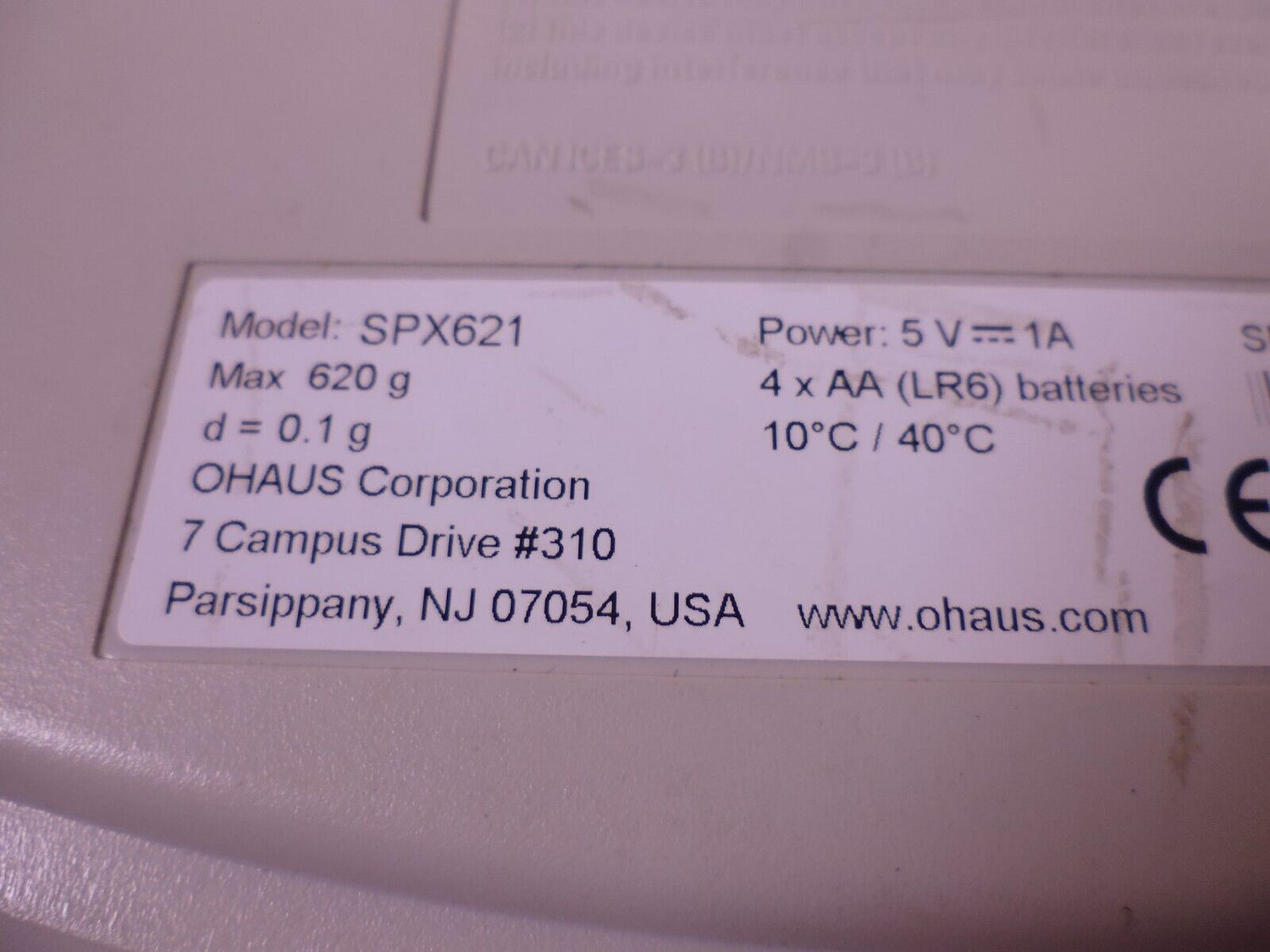 Ohaus SPX621 Balance Compact Portable Scale, (620g Capacity, 0.1g) *CALIBRATED* | Industrial MRO Tools and Replacement Industrial Equipment Components