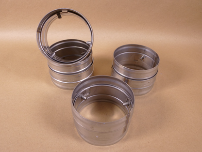 J-Lock Flexible Stainless Steel Duct Connector 4" Inch (Lot of 4) | Industrial MRO Replacement Parts, Manufacturing Machine Parts &amp; Components, Heavy Equipment Parts Supplier