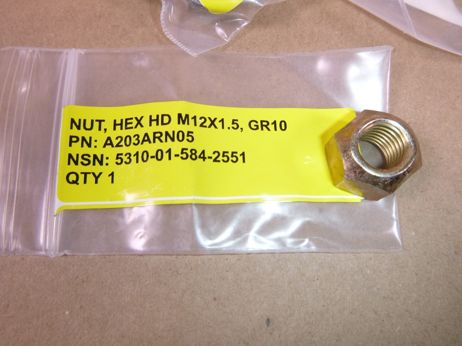 M12 x 1.5 Conical All Steel Hex Locknut Grade 10.9 (64 Pc) Mixed Yellow &amp; Chrome | Industrial Replacement Nuts &amp; Bolts Distributor and Machinery Screws &amp; Fasteners Supply