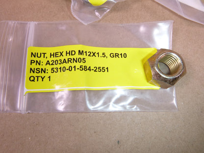 M12 x 1.5 Conical All Steel Hex Locknut Grade 10.9 (64 Pc) Mixed Yellow &amp; Chrome | Industrial Replacement Nuts &amp; Bolts Distributor and Machinery Screws &amp; Fasteners Supply