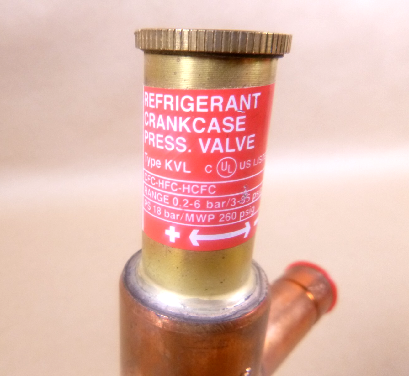 Danfoss Denmark Crankcase pressure regulator, KVL 15 049, 5/8" Sweet, 18 bar | Industrial MRO Replacement Parts, Manufacturing Machine Parts &amp; Components, Heavy Equipment Parts Supplier