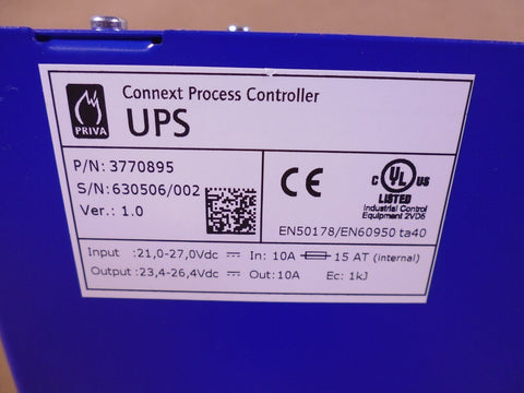 Priva 3770895 UPS Connext Process Controller , Ver. : 1.0