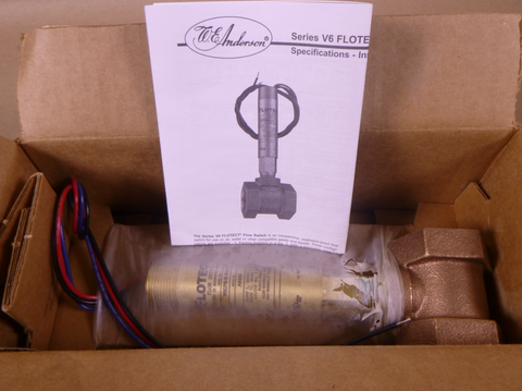 V6EPB-B-S-3-B Dwyer Series V6 Flotect Flow Switch SPDT, 1" NPT, Brass, A44AB | Electrical MRO Replacement Parts & Components and Commercial Electrical Supplies Company