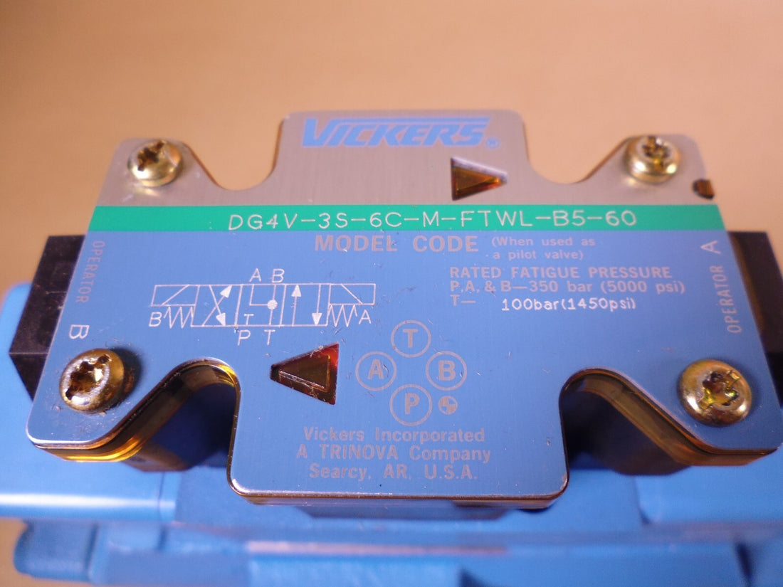 Vickers F3-DG5S-8-2C-T-M-FTWL-B5-30 Control Valve DG4V-3S-6C-M-FTWL-B5-60 | Industrial MRO Replacement Parts, Manufacturing Machine Parts &amp; Components, Heavy Equipment Parts Supplier