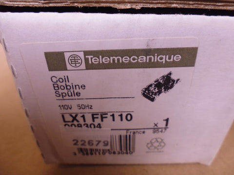 Telemecanique LC1F115 Contactor 3PH 600VAC 175A 100HP w/ LX1FF110 110V Coil