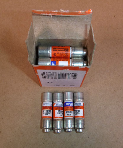 LOT OF 14 Ferraz Shawmut Amp-Trap ATDR 10 Amp Fuses Amp Class CC 600V