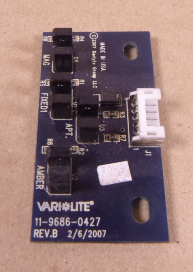 *UNTESTED* S24.9686.2427 Triple Color Wheel Sensor For Vari-Lite VL3500 Wash | Electrical MRO Replacement Parts &amp; Components and Commercial Electrical Supplies Company