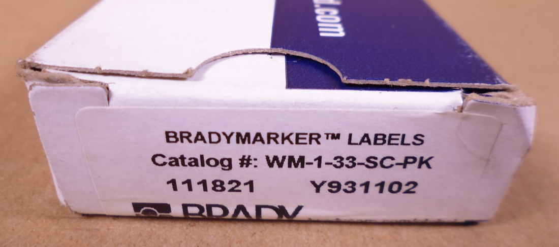 25x Brady WM-1-33-SC-PK Consecutive Numbers Vinyl Cloth Wire Marker Card 1 To 33 | Industrial MRO Replacement Parts, Manufacturing Machine Parts &amp; Components, Heavy Equipment Parts Supplier