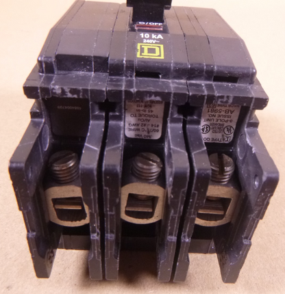 *DENT* Square D QOU360 60A 3-Pole 240VAC Circuit Breaker QOU | Electrical MRO Replacement Parts &amp; Components and Commercial Electrical Supplies Company