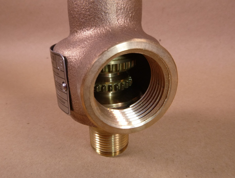 Relief Valve ASME Section VIII Steam, Bronze Trim 3/4" MNPT To 1" FMPT 50 Psi | Industrial MRO Replacement Parts, Manufacturing Machine Parts & Components, Heavy Equipment Parts Supplier