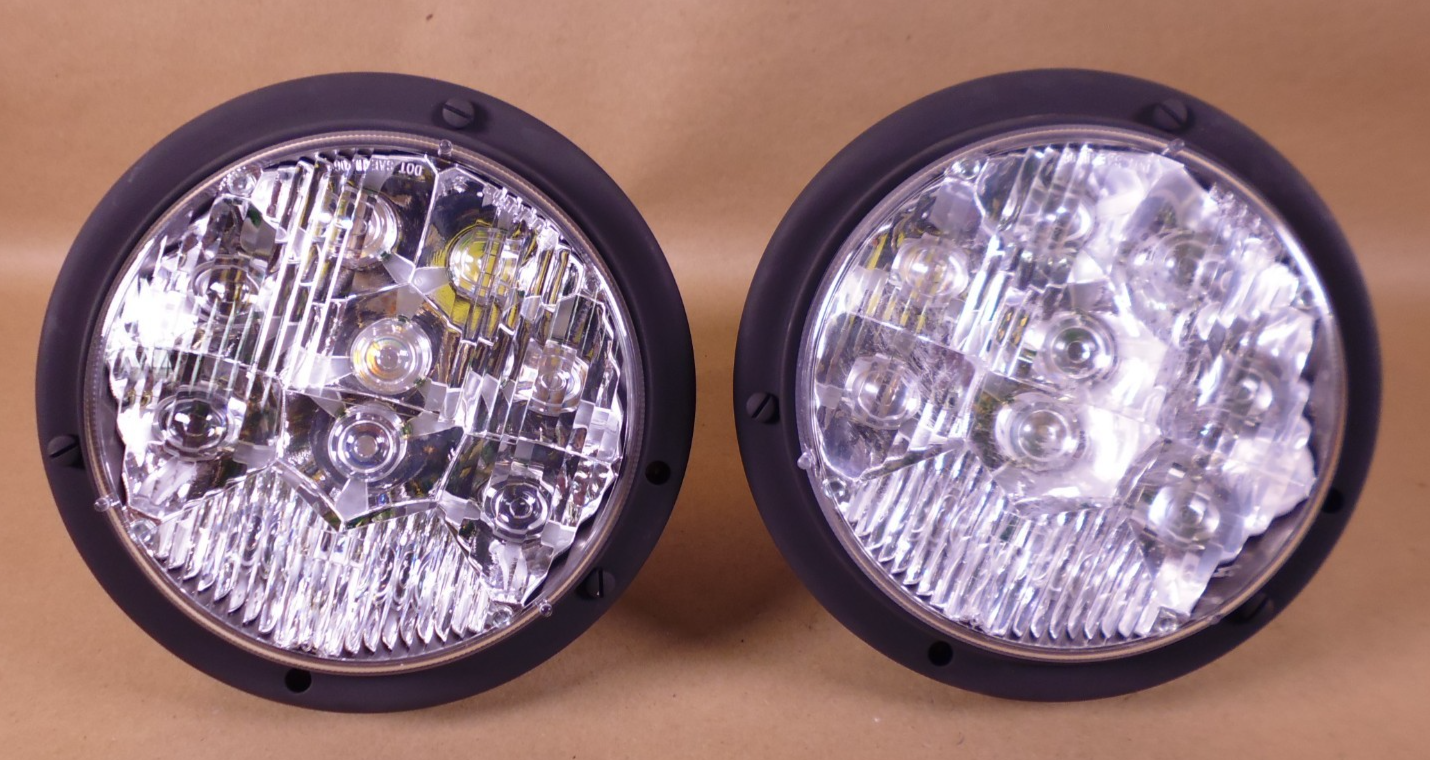 (2x) Humvee M998 M939 Headlight LED Black Housing Truck-Lite , 6220-01-547-9049 | Genuine M35 Military Truck Parts and M939 Cargo Truck Surplus Parts