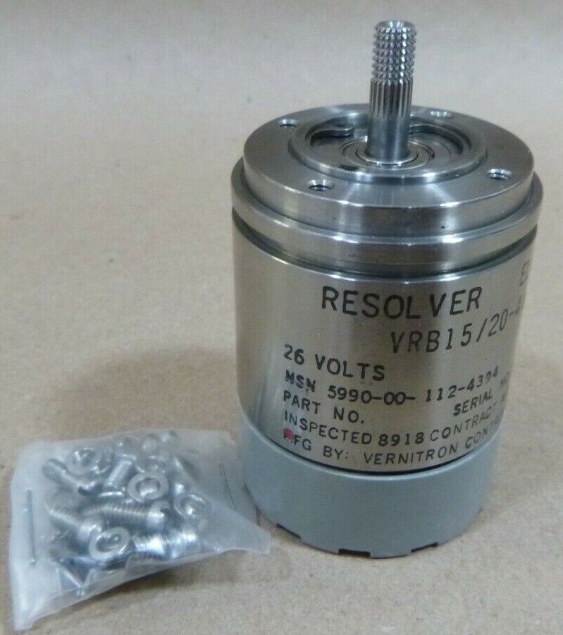 VERNITRON VRB15/20-4A-99 ELECTRICAL RESOLVER 26V , 5990-00-938-6296 | Industrial Electric Motors, Pumps &amp; Parts