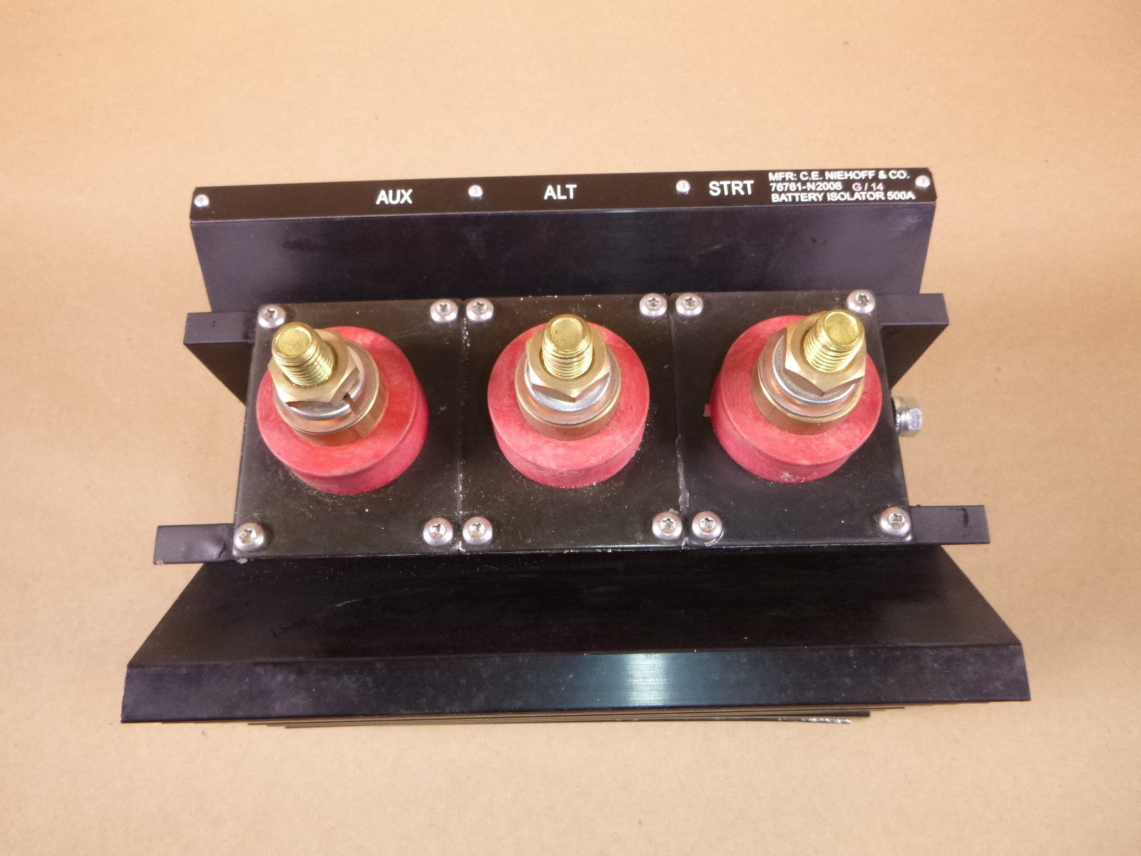 *DENT* USGI Military MRAP 500 Amp C.E. NIEHOFF Battery Isolator 76761-N2008 | Genuine FMTV Replacement Parts, LMTV Parts For Sale and Military Surplus Medium Tactical Vehicle Parts &amp; Components