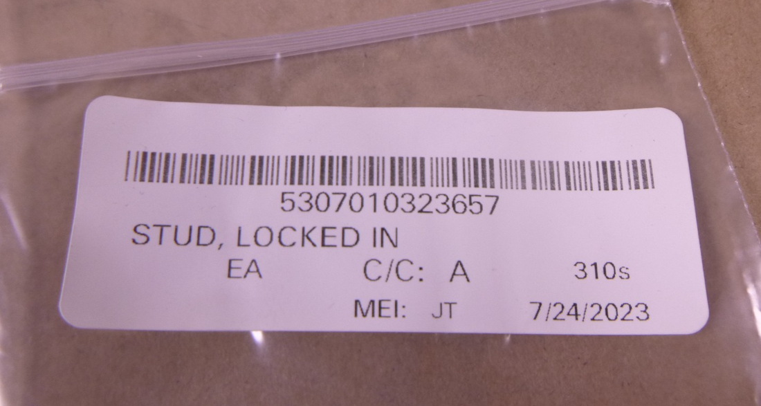 (9x) MS51989-105-13 , 148272 Locked In Stud SF101-9SA13A , 5307-01-032-3657 | Industrial Replacement Nuts &amp; Bolts Distributor and Machinery Screws &amp; Fasteners Supply