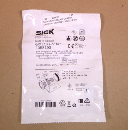NEW SICK GRTE18S-P2347 Photoelectric Switch Sensor 1058193