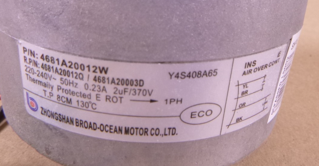 4681A20003D Air Conditioner Motor For AMNC076LQL0 AMNH076LQL0 AMNC096LQL0 | Industrial Electric Motors, Pumps &amp; Parts
