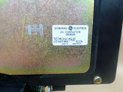 General Electric 3C01GXA014XF Dc Contactor 2 Pole 100 Amp 48 Vdc Coil DS303A | Electrical MRO Replacement Parts &amp; Components and Commercial Electrical Supplies Company