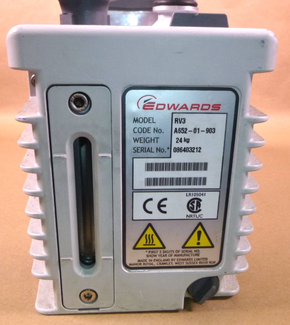 USED Edwards RV3 Rotary Vane Vacuum Pump (Missing The Mounting Base) Single Phase | Industrial Electric Motors, Pumps &amp; Parts