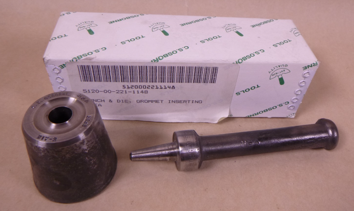 C.S. Osborne Spur Grommet Setting Die 