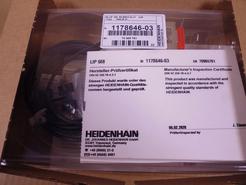 Heidenhain 1178646-03 Scanning Head Encoder AK LIP 608 RN BIS15 9J 21 3,00 | Electrical MRO Replacement Parts & Components and Commercial Electrical Supplies Company