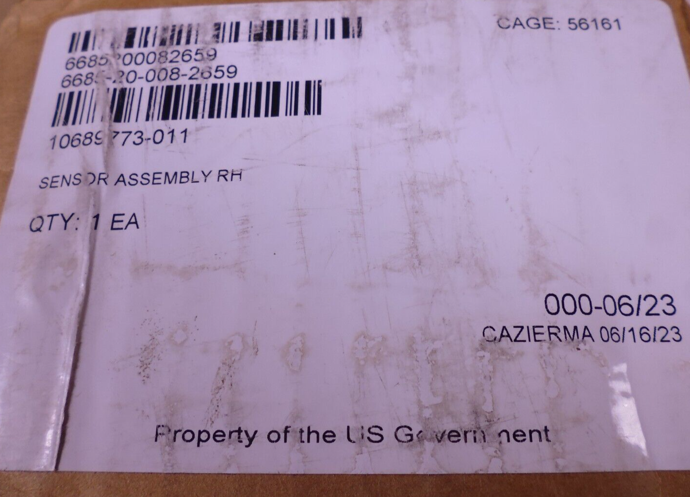 General Dynamics 10689774-011 RH Sensor 10689773-011 , 6685-20-008-2659 | Replacement Truck Parts, Trailer Accessories, Automobile Supplies, Car Parts &amp; Accessories