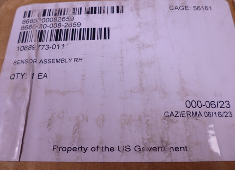 General Dynamics 10689774-011 RH Sensor 10689773-011 , 6685-20-008-2659 | Replacement Truck Parts, Trailer Accessories, Automobile Supplies, Car Parts & Accessories
