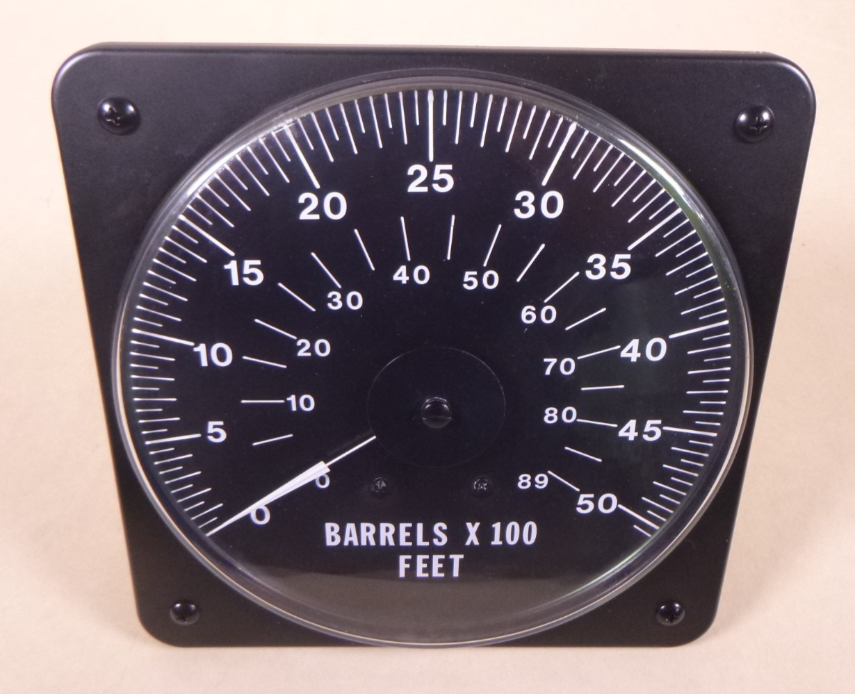4981P1100-26 YCA DB-16 Scale Meter 0-50 Feet, 0-89 Barels x 100 6625-01-302-0757