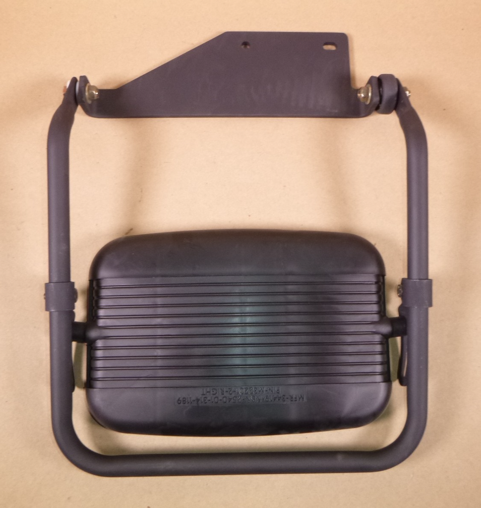 USGI Humvee HMMWV (RH) Side Black Rearview Mirror W/ Mounting Bracket 6039504 | Genuine HMMWV Replacement Parts and Military Surplus Humvee Parts & Accessories